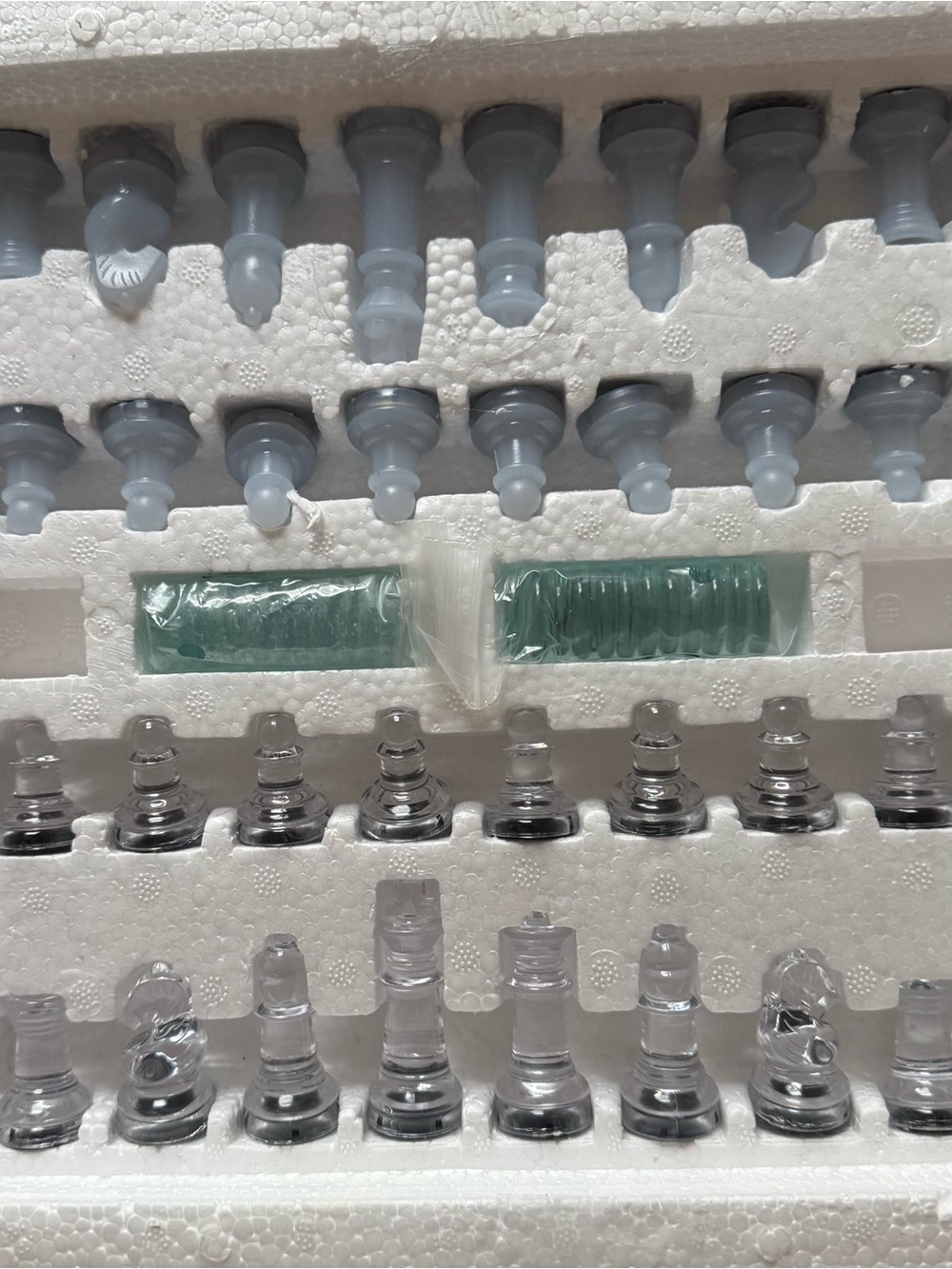 Glass Chess & Checkers Set - Picture 3 of 4